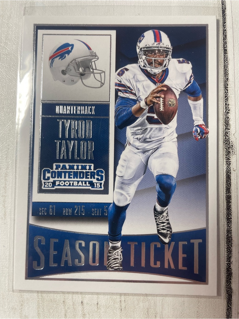 2015 Panini Contenders Season Ticket Card #75 Tyrod Taylor
